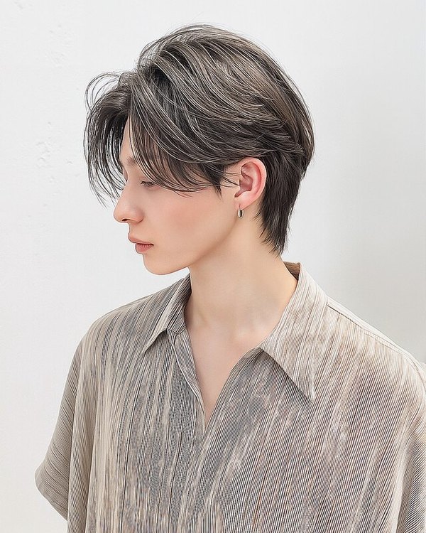 F-CODE 難波の施術例。毛流れセンターパート（担当 F-CODE）