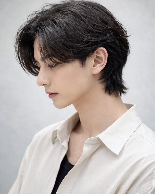 F-CODE 難波の施術例。毛流れセンターパート（担当 F-CODE）