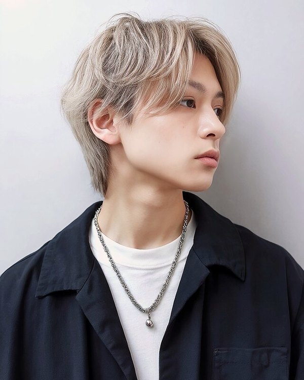 F-CODE 難波の施術例。メンズハイトーンカラー（担当 F-CODE）