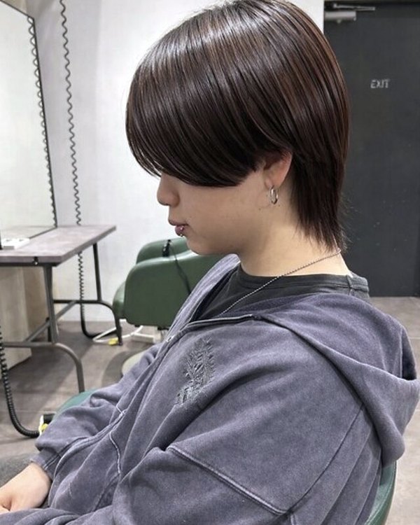 F-CODE 難波の施術例。マッシュウルフ（担当 KISUKE）